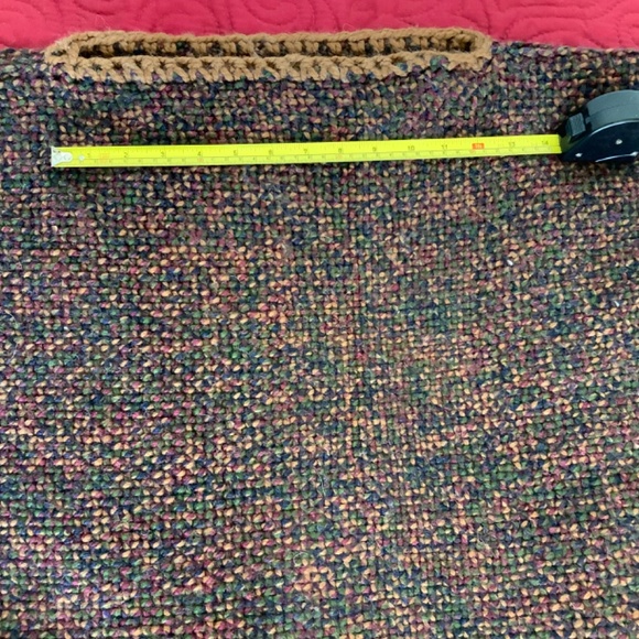 NWOT One-of-a-kind handmade woven poncho from Argentina - Picture 4 of 5